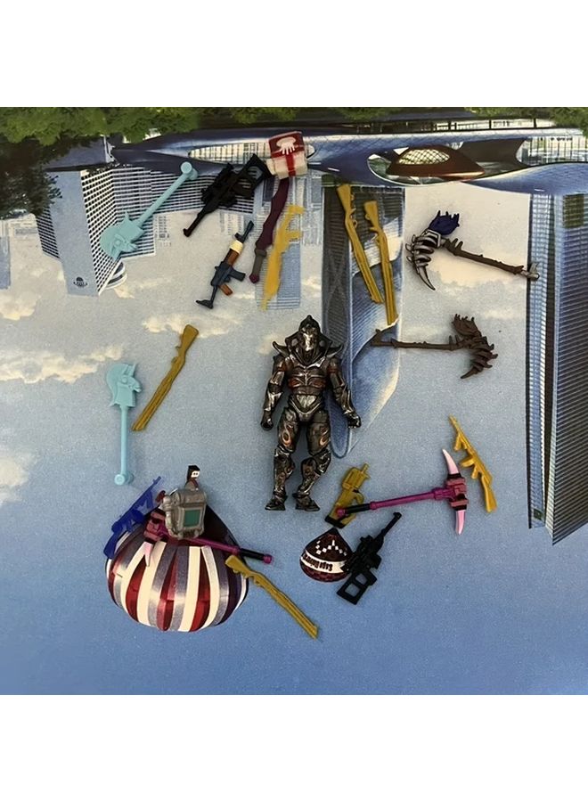 Action Figure Set With 5 Weapons And A Backpack Collectible Model - Image 3