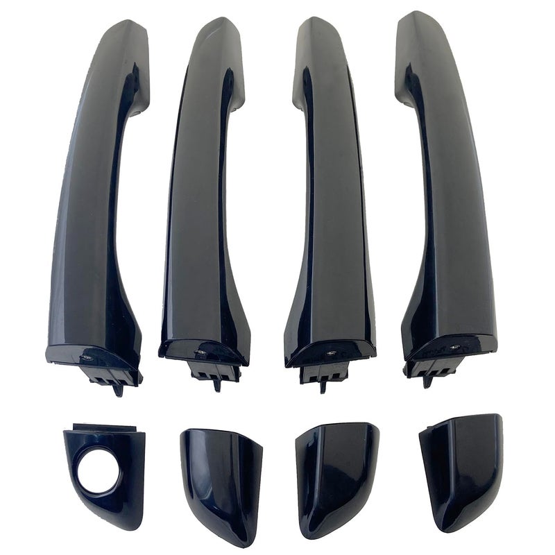Cheriezing Outside Door Handle Compatible with 20172020 Elantra Sedan wo Smart Entry System Prime Black Set of 4 - Image 2
