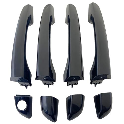 Cheriezing Outside Door Handle Compatible with 20172020 Elantra Sedan wo Smart Entry System Prime Black Set of 4 - Image 1