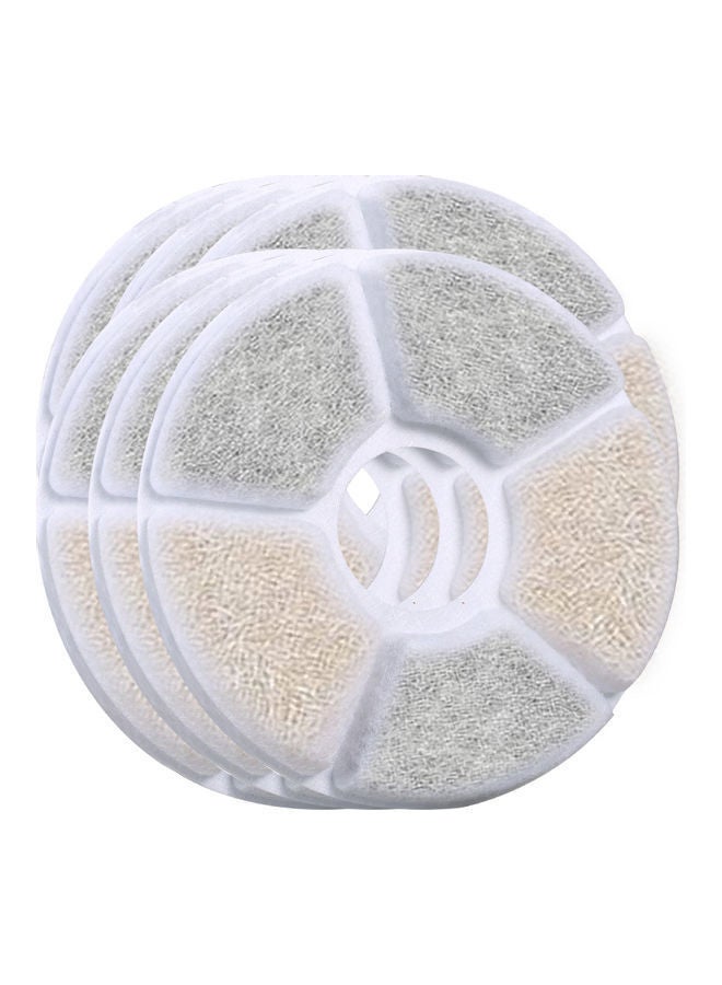 NIBEMINENT 6-Piece Cat Water Fountain Filters Multicolour 13 x 5.60 13cm