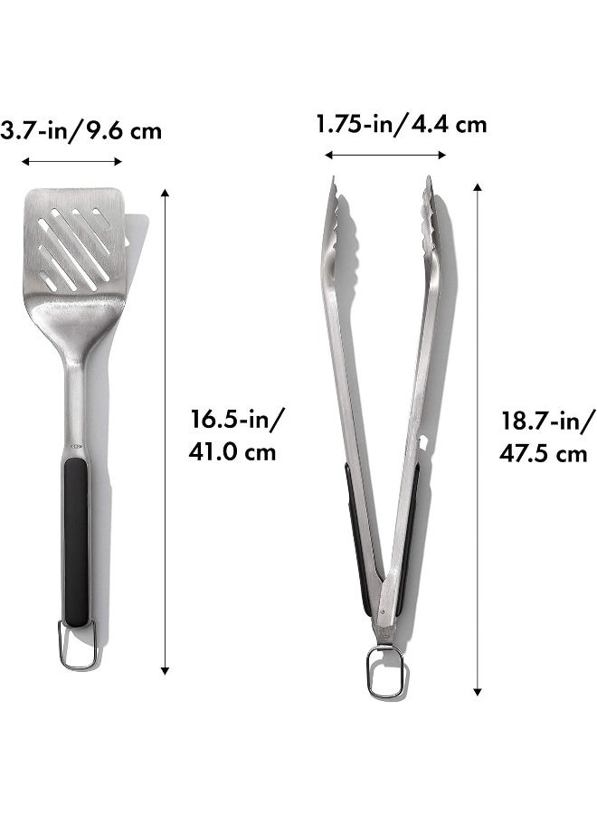 Oxo Good Grips Barbecue Tools Grilling Turner And Tong Set - Image 2