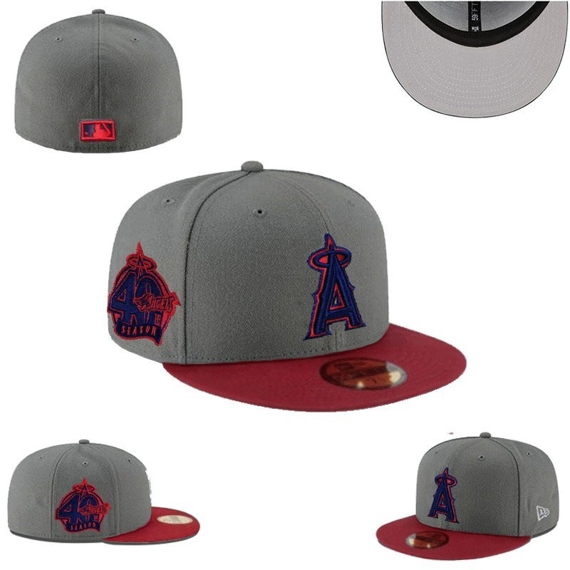 New Dense Embroidery Hat Lany Team Flat-Brim Baseball Cap American Hip-Hop Reversible Baseball League Team Cap - Image 1
