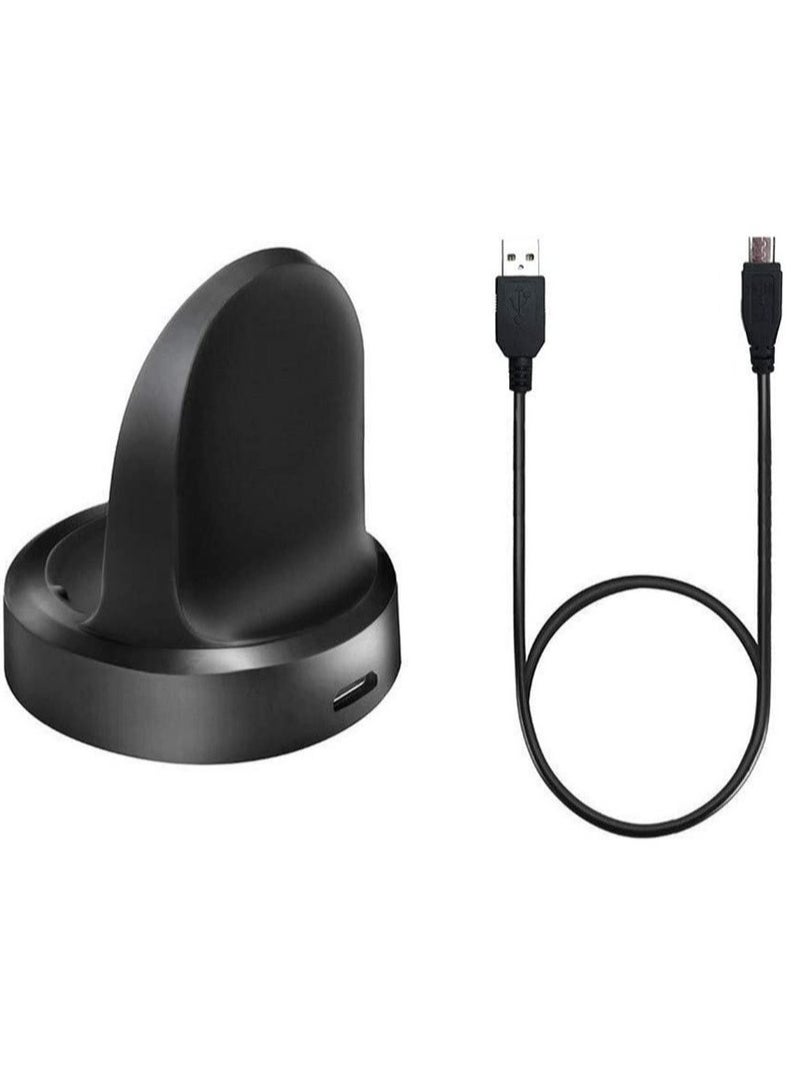 ELTRAZONE Gear S3 Charger, Gear S3 Smart Watch Charging Cradle Dock for Samsung Gear S3 Classic/Frontier Smart Watch (Black) - Image 2