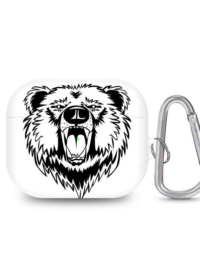 Stylizedd - StylePods Case for Airpods 3rd Gen Case With Anti-Lost Keychain - Grizzly Bear - Image 1