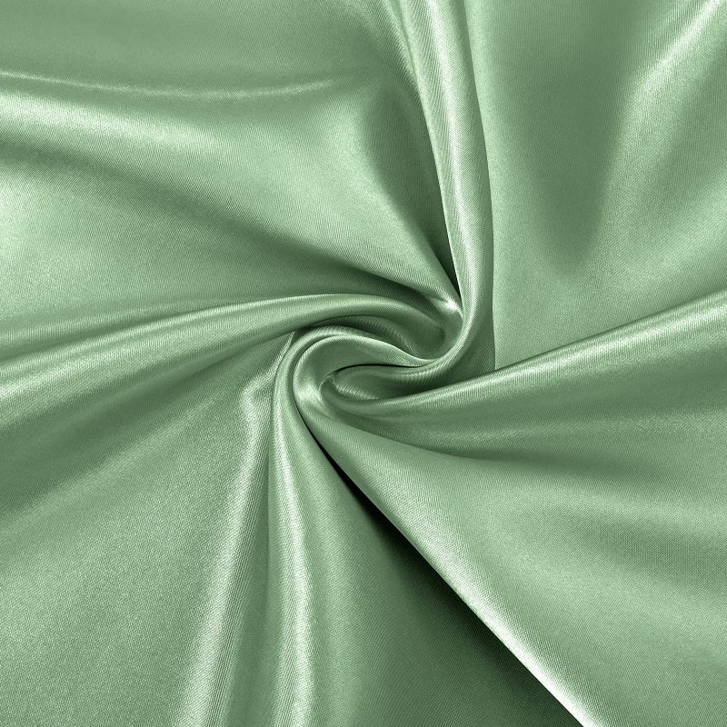 Horbaunal Sage Green Satin Fabric 60 Inch Wide by The Yard Soft Charmeuse Satin Fabric for Wedding Dress DIY Craftings Costumes 1 Yard