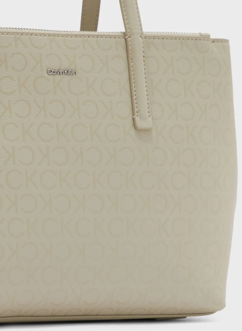 CALVIN KLEIN Monogram Medium Tote