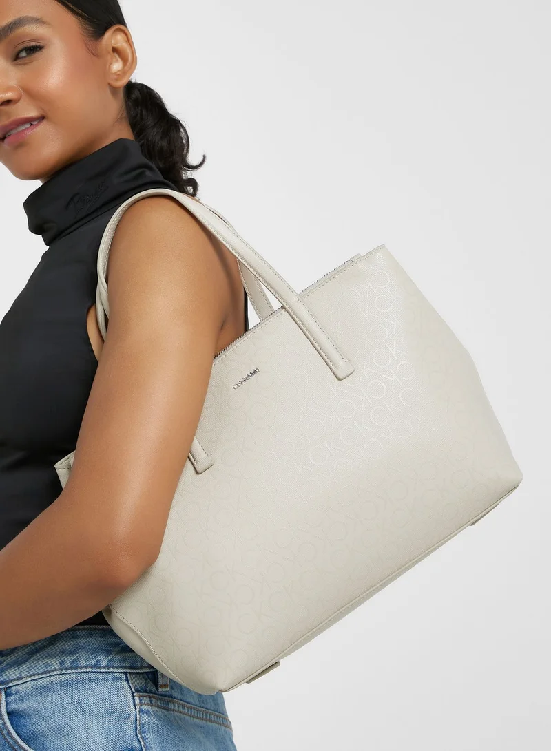 CALVIN KLEIN Monogram Medium Tote