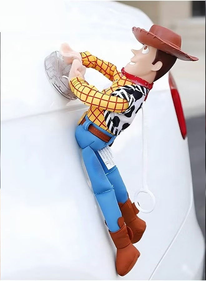 توي ستوري لعبة شريف، ألعاب محشوة على شكل سيارة، ألعاب معلقة، إكسسوارات سيارات لطيفة، إكسسوارات سيارات خشبية، ديكورات سيارات، ديكورات على شكل سقف سيارة - Image 1