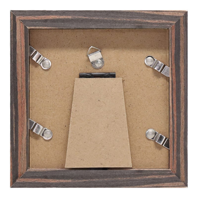 WUTL Picture Frames 8x10 Ebony Wood Grain Solid Wood 2 Pack for Wall Mount and Tabletop Display - Image 4