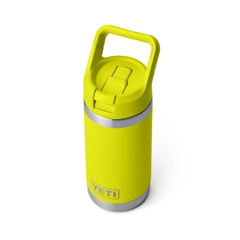 YETI Rambler Jr. 12 oz Kids Bottle, with Straw Cap, Firefly Yellow - Image 4