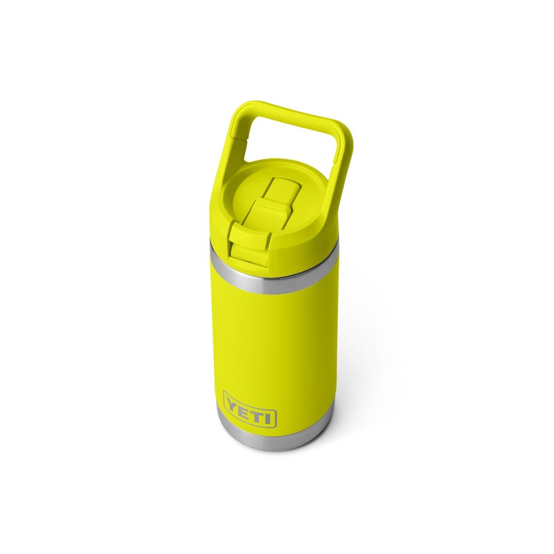 YETI Rambler Jr. 12 oz Kids Bottle, with Straw Cap, Firefly Yellow - Image 3