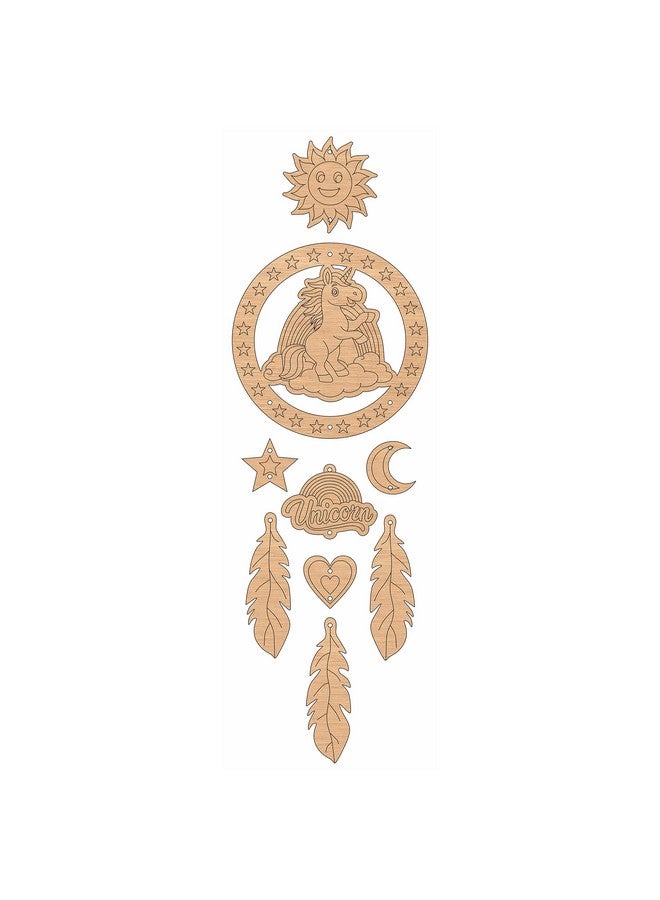 راتاناز مجموعة اصنع بنفسك مصيدة أحلامك على شكل يونيكورن من RATNA للأطفال من عمر 5 سنوات فما فوق - Image 4