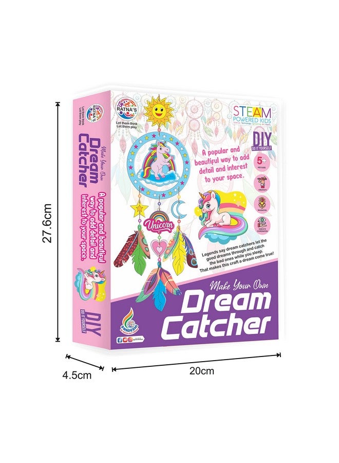 راتاناز مجموعة اصنع بنفسك مصيدة أحلامك على شكل يونيكورن من RATNA للأطفال من عمر 5 سنوات فما فوق - Image 5
