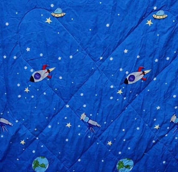 Blenzza Deco™ Glace Cotton Nursary Print Single Bed Reversible Babies 1 Kids Comforter & 1 Single Flat Bed Sheet with 1 Pillow Cover - Image 4