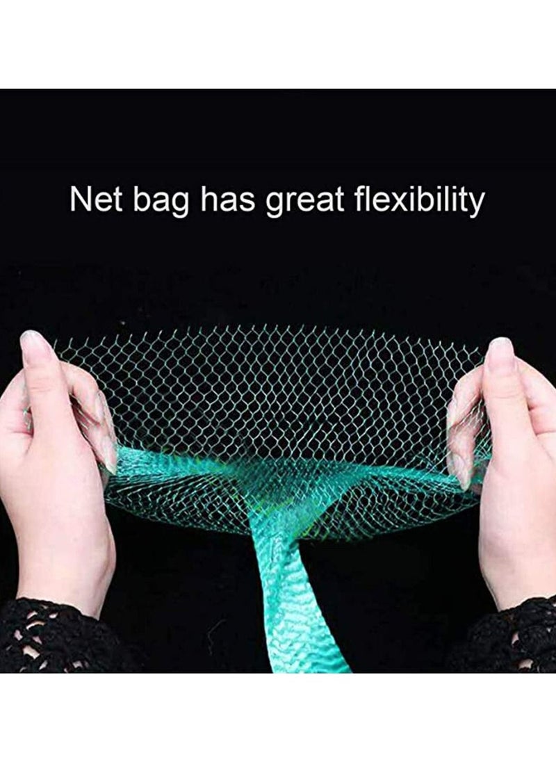 Generic - 100 Pcs Fruit and Vegetable Packaging Net Food Packaging Seafood Boil Bags, Plastic Mesh Produce and Crab Boil Pot, Reusable Mesh Nylon Netting for Vegetables Produce - Image 1
