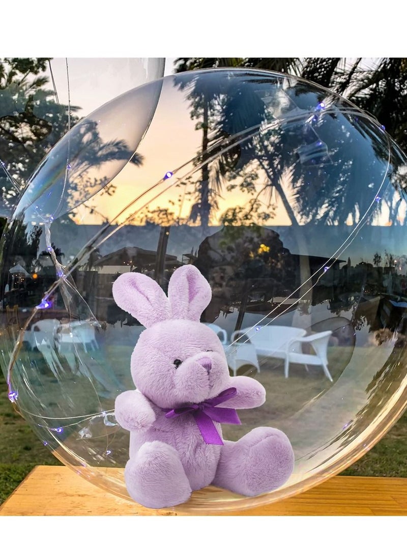12 Pieces Bobo Balloons, Transparent Bubble Balloon for Stuffing, Praty Balloons Clean Valentine's Day Wedding Birthday Party Decorations (26 Inch)