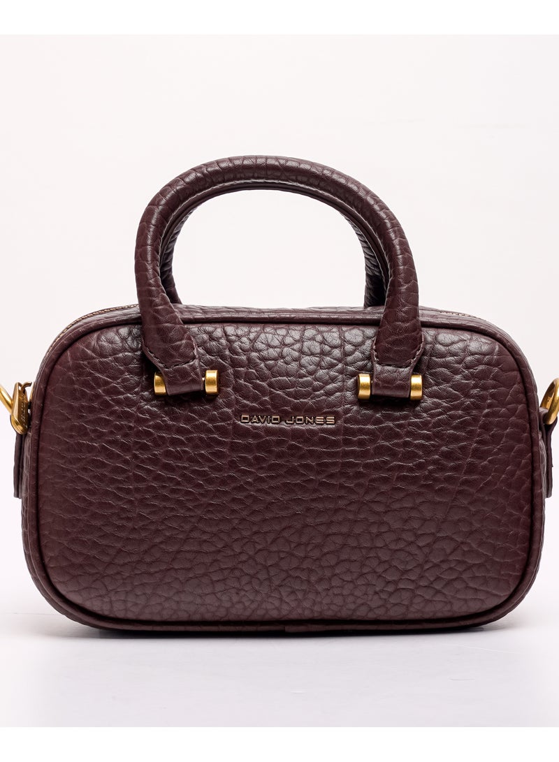 David Jones- Baguette Leather Bag for Women Model cm7100- Patterned croco Duffle Bag- Detailed Faux leather for travel - Image 1