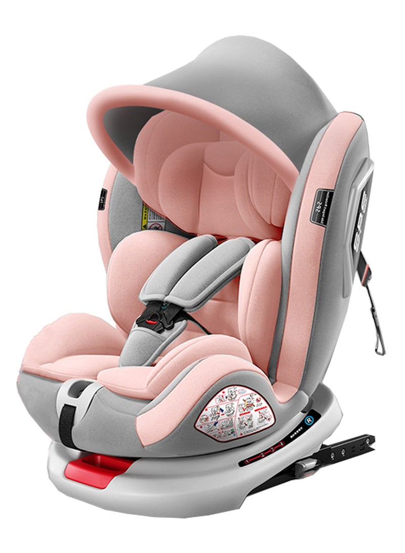 مقعد سيارة للأطفال مزود بنظام تثبيت أيزوفيكس وحزام علوي يدور بزاوية 360 درجة مناسب للفئة العمرية 0/1/2/3 حتى 12 عامًا - Image 2