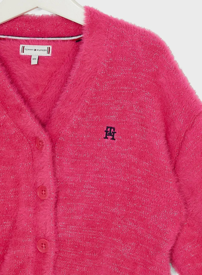 TOMMY HILFIGER Kids Glitter Cardigan