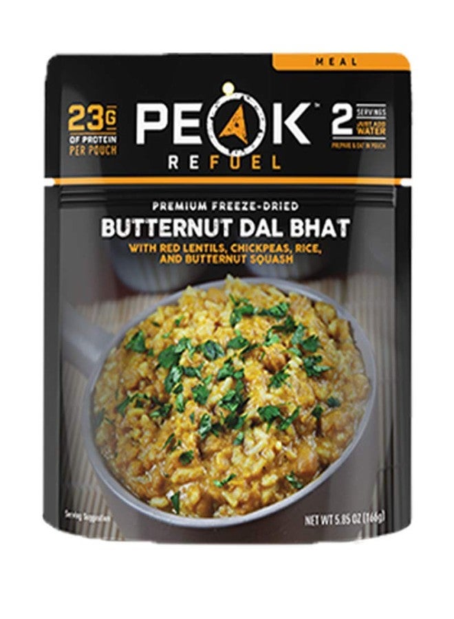 Peak Refuel Butternut Dal Bhat | Freeze Dried Backpacking and Camping Food | Amazing Taste & Quality | High Protein | Real Meat | Quick Prep (2 Serving Pouch) - Image 1