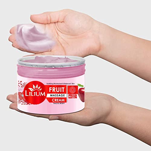 Lilium Fruit Face & Body Massage Cream & Multifunction 5in1 Massager (250g) - Image 2