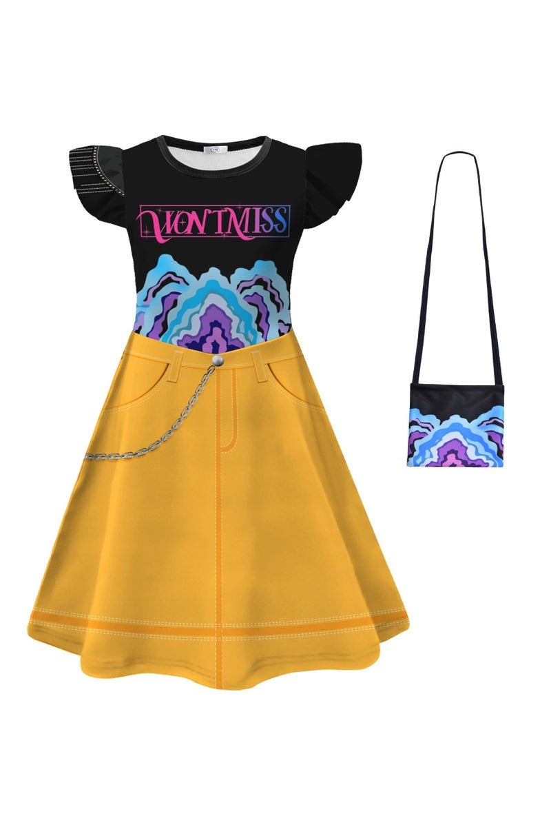 general Kpop Demon Hunters Mira Cosplay Girls' Dress Beautifully Restores the Character Costume Shape Shows the Charm of the Character Comes with a Bag - Image 1