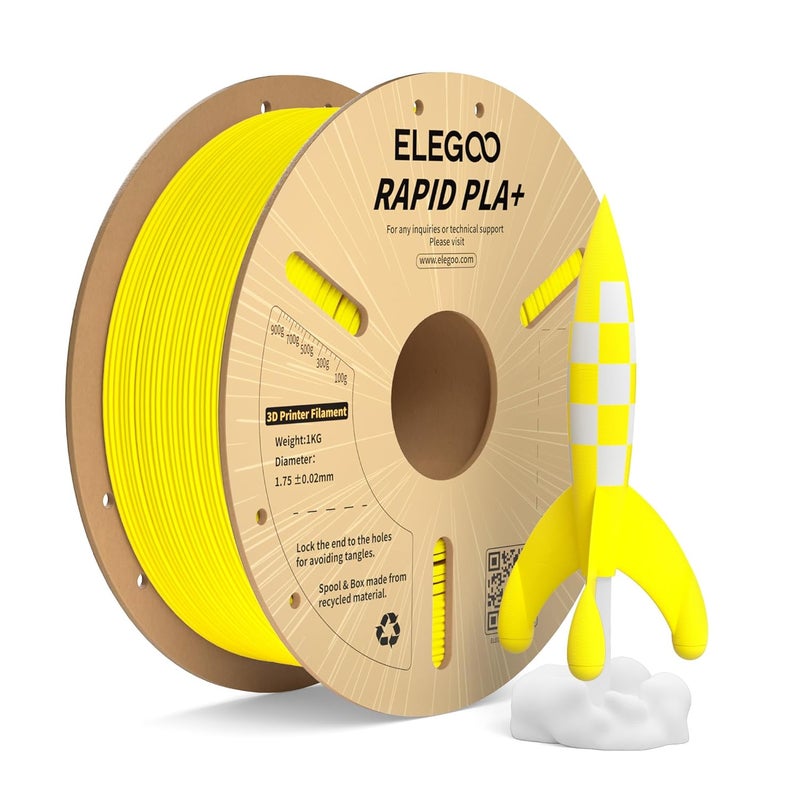 ELEGOO خيوط PLA بلس 3D سريعة - أصفر - Image 1