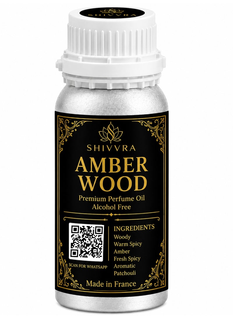 AMBER WOOD Premium Fragrance | Long Lasting Aromatic Oil | Concentrated Aroma Oil | 500ml