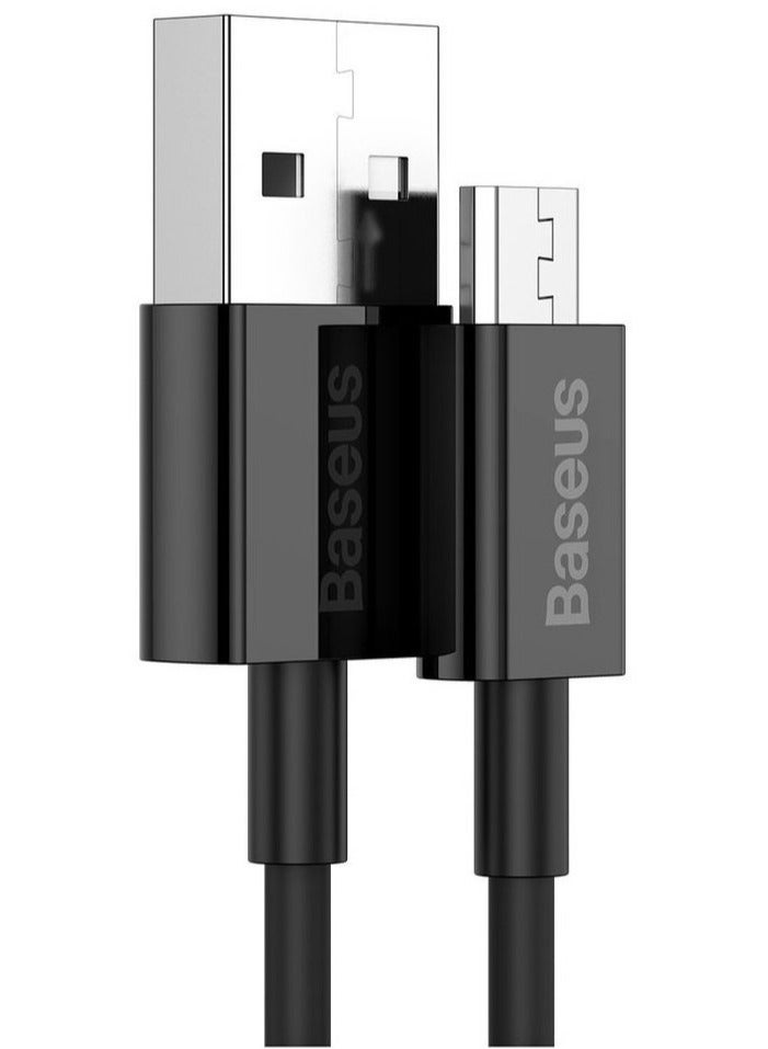 Baseus Superior Series Fast Charging Data Cable USB to Micro 2A 2m Black black - Image 2