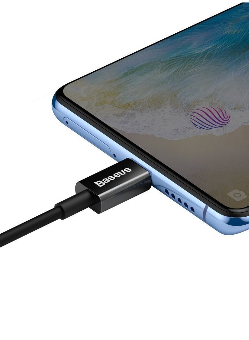 Baseus Superior Series Fast Charging Data Cable USB to Micro 2A 2m Black black - Image 4