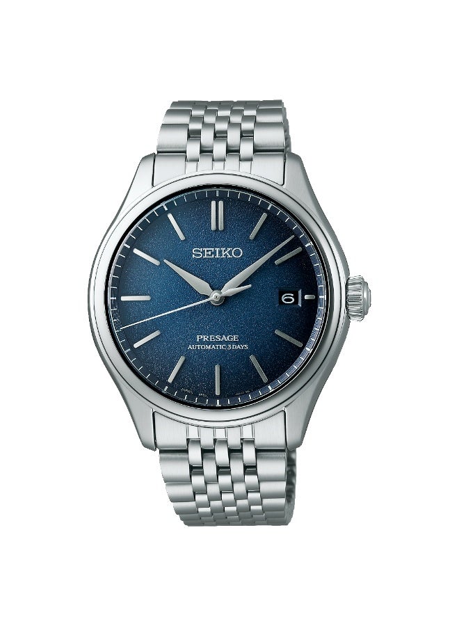 Seiko Presage SPB525J1 Men's Automatic Watch 40.2mm Blue Textured Dial Sapphire Crystal Stainless Steel 72 Hour Power Reserve Made in Japan - Image 1
