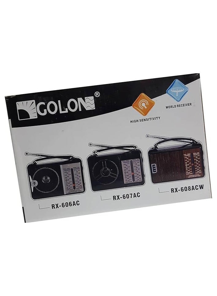 Golon Mini Classic Electric Radio - Black, high quality and pure sound - Image 1
