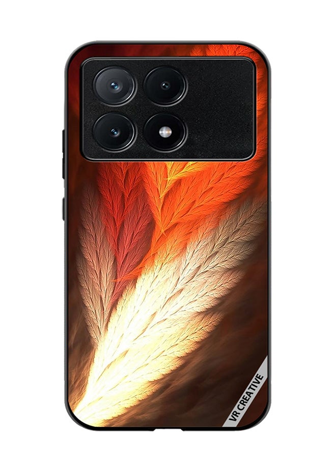 VR CREATIVE Protective Case Cover For Xiaomi Poco X6 Pro Feather Design Multicolour - Image 1