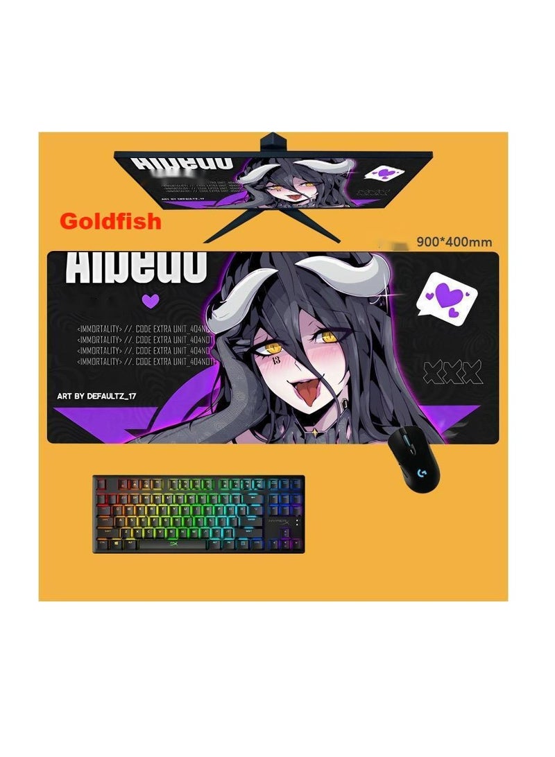 Oversized Gaming Mouse Pad Desk Pad Anime Design Large Surface for Home Office and Daily Use
