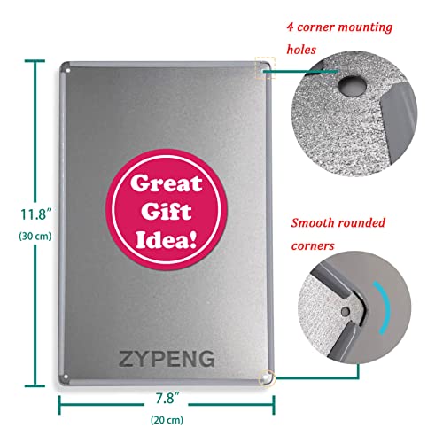 ZYPENG Vintage Metal Signage, 7.8 x 11.8 inches, Funny Tool Rules Don't Garage Decor for Man Cave Room Wall Decorative Home Tin Sign - Image 2