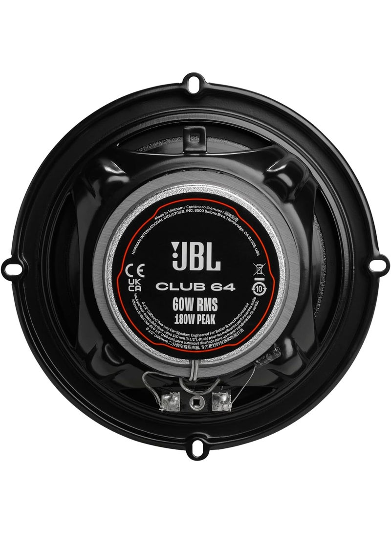 JBL Club 64 6.5-inch Car Speakers - 2-Year Warranty 180W Car Subwoofer - Image 3
