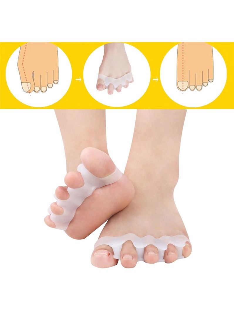 DubaiGallery Toe Separator Correction Hallux Valgus Corrector Silicone Orthopedic Hammer Separator Straightener Spreader Foot Care Tool - Image 3