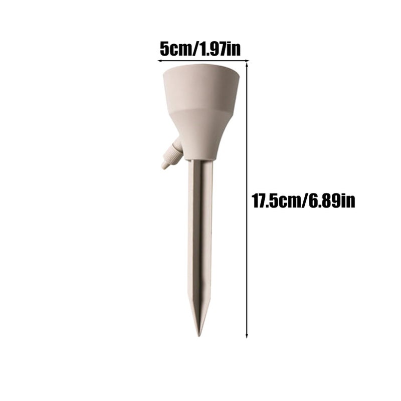 Cream Colored Plant Watering Spikes 3 Pieces Automatic Irrigation Adjustable Control Valve - Image 3