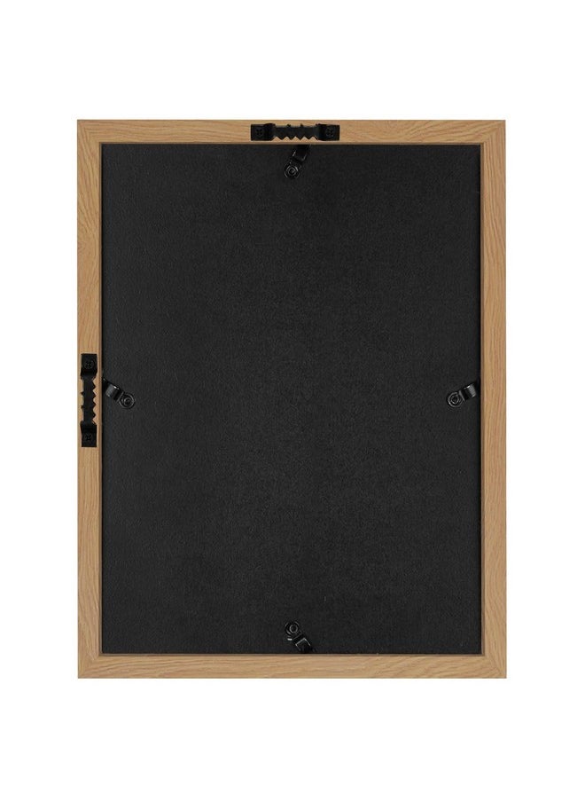 Americanflat - 8.5X11 Shadow Box Frame In Dark Oak With Soft Linen Back Engineered Wood With Polished Glass Large Shadow Box Frame For Wall And Tabletop - Image 1