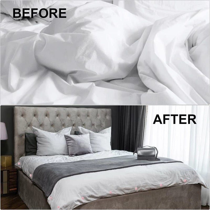 iYOGIzz iYOGIzz Cotton Mushroom Shape Duvet Clips Cover Fixator Comforter Quilt Holder with OneKey Unlock for Blanket Bed Sheet Curtain Socks Mattress Covers Pack of 2  - Image 3