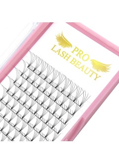Premade Fans Eyelash Extensions 4D-D-0.10-10 Short Stem Premade Volume Eyelash Extensions .07 .10 C D Curl Pre made Lash Fans 9 to 20 mm Volume Lash Extensions (4D-D-0.10,10mm)
