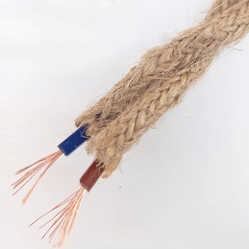 2 pcs Ceiling Hanging Hemp Rope Retro Style Hanging Rope Rope - Image 2