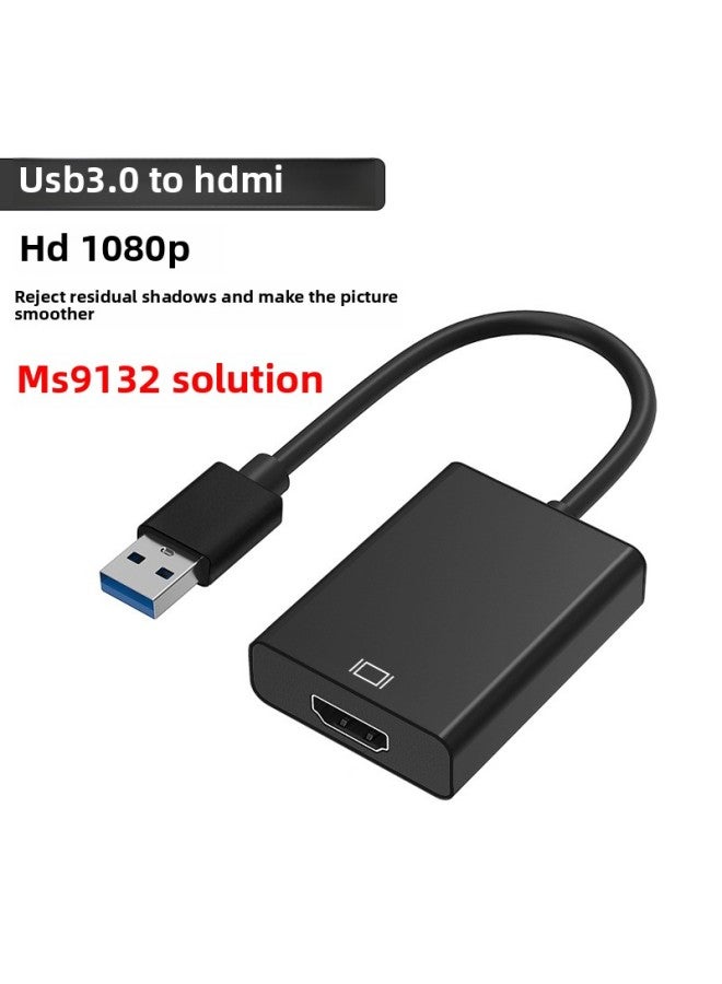 USB To HDMI To HDMI To External Graphics Notebook HD Video Adapter USB3.0 To HDMI Converter-Color:Usb To Hdmi ◆ (9132 Plan) Driver-free  - Image 1