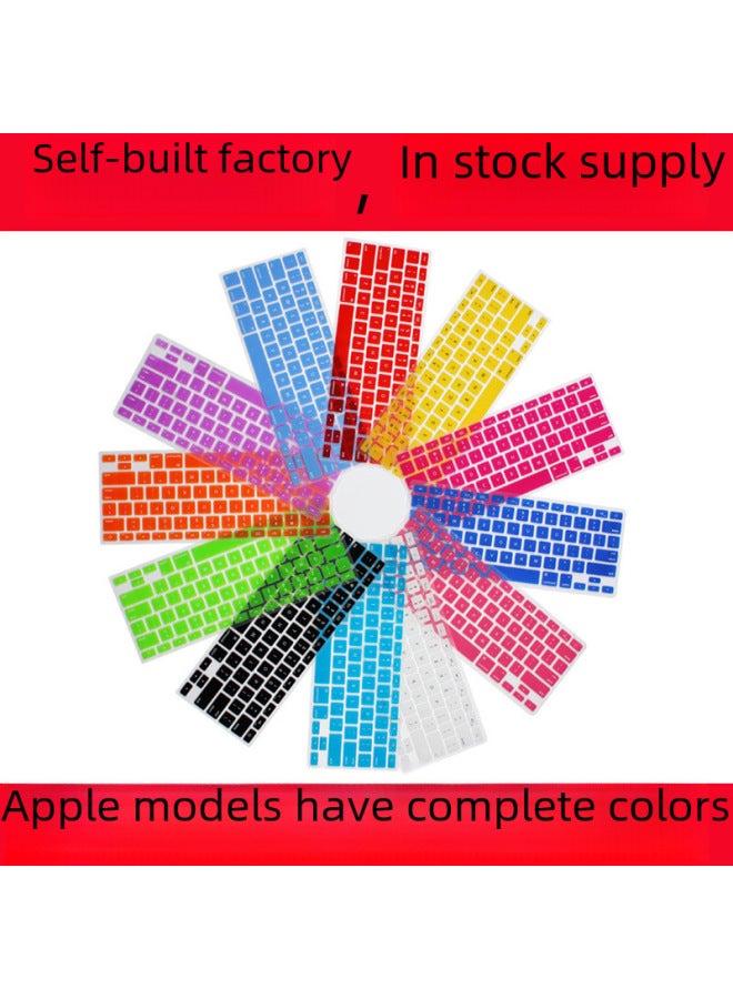 Suitable For Apple Notebook Air13 A2338 M2 13touch Macbook PRO Silicone Keyboard Film-Color:Army Green-Size:European 11-inch