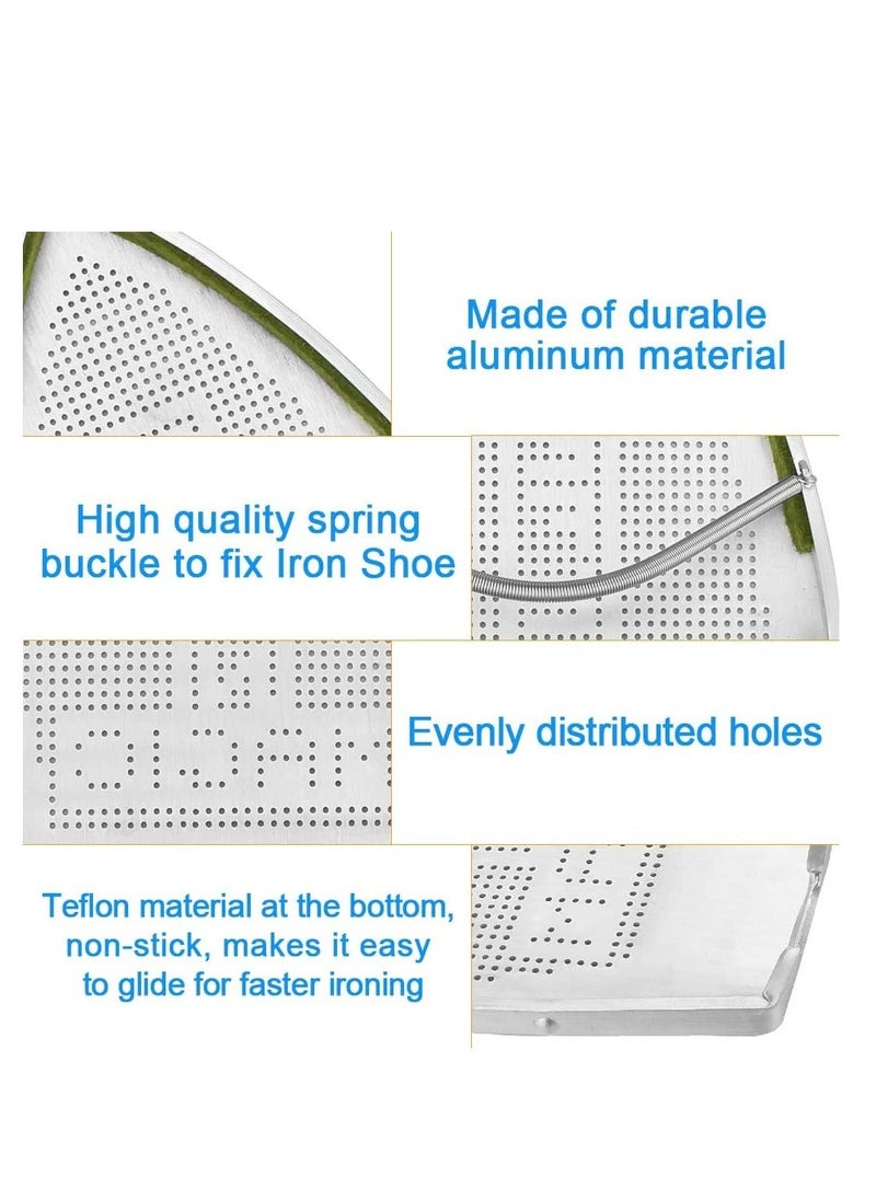 Generic - Iron Cover, Non Stick Iron Shoe, Aluminum Ironing Cover Aid Board, Teflon Magic Iron Plate Cover, Fits Most Irons, Protect Your Clothes Fabric and Your Iron - Image 1