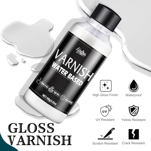 Limino Metallic Silver Paint - 3.5oz Water Based Silver Leaf Paint and 3.5oz Varnish, Ultra Shining Gilding Metallic Acrylic for Painting, Art Craft , Home Decor, Ideal for Canvas, Wood, Metal, Plaster, Stone - Image 4