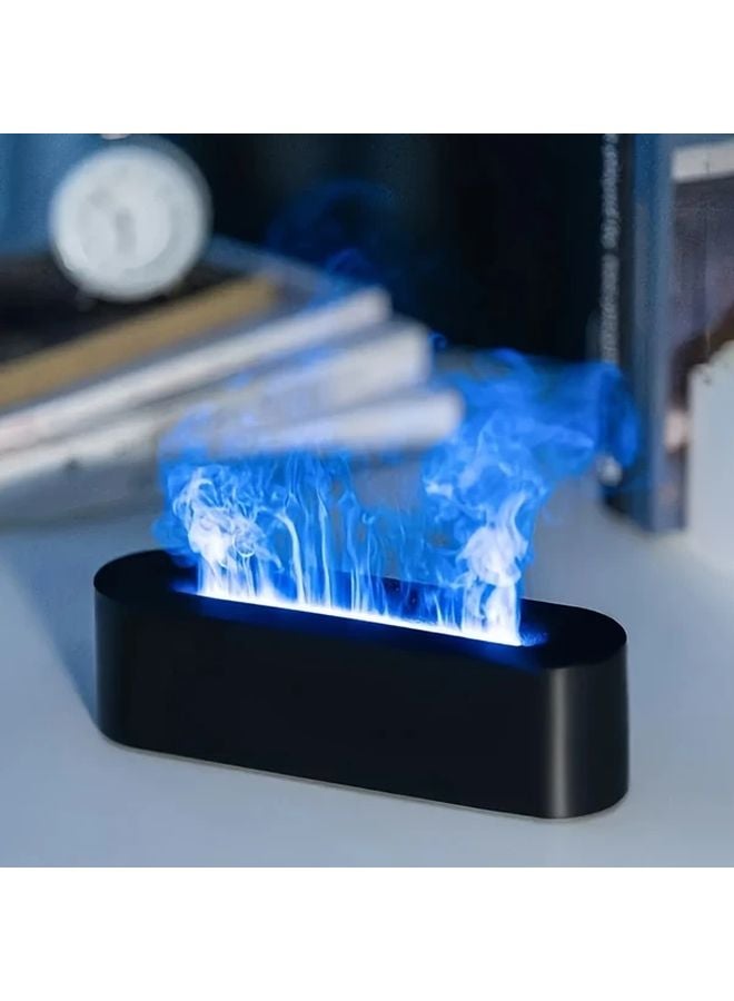 بلاك إس تي إن واي مرطب مزود بـ إل إي دي آر جي بي يعمل بالطاقة عبر يو إس بي مع لهب محاكى 5.07 أونصة للمكتب وغرفة النوم - Image 2