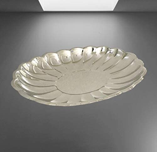 NJ NJ Salad Serving Platter Premium Stylish 304 Grade Stainless Steel Salad Tray Dish for Home Parties 38x29 cm - Image 5