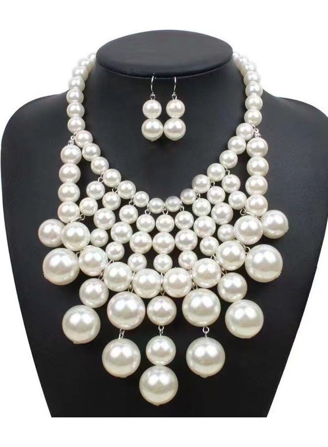 Mark Fairwhale High End Temperament Versatile Pearl Necklace 