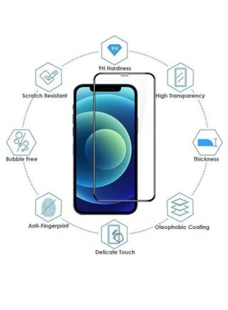 واقي شاشة زجاجي مقاوم للغبار ومتوافق مع iPhone 13 Pro - view 3